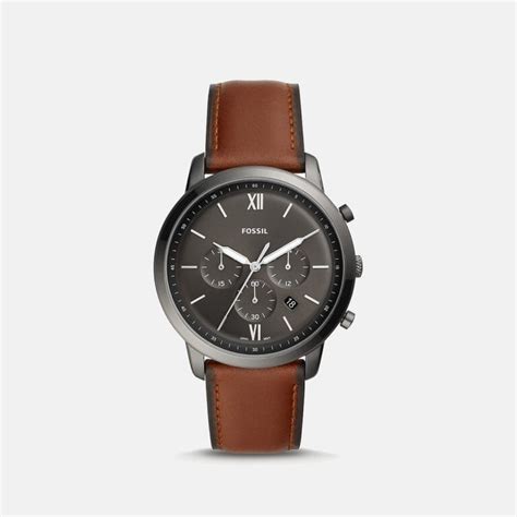 mens leather strap watches